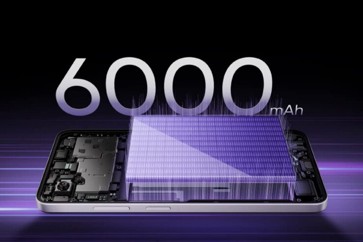 A Realme Narzo 80 Lite 5G 6000 mAh akkumulátorral büszkélkedhet (Kép forrása: Realme)