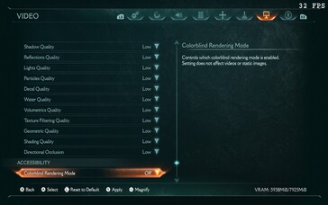 Doom: The Dark Ages Steam Deck beállításai (kép forrása: Notebookcheck)