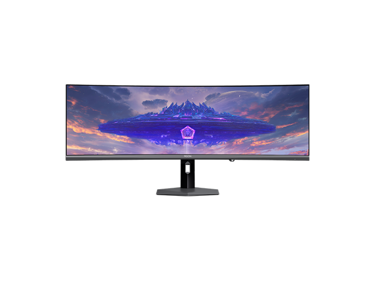 Az AOC Agon Pro AGP497UCZD ívelt gamer monitor elölnézete