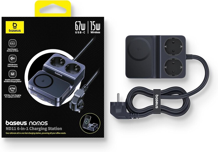 A Baseus Nomos ND11 6 az 1-ben töltőállomás. (Kép forrása: Baseus)