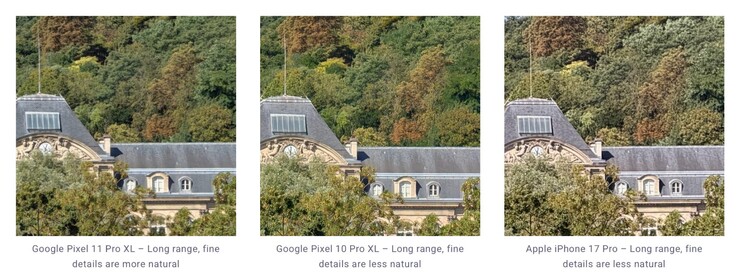 A teleobjektív a Pixel 11 Pro XL legjelentősebb fejlesztése.