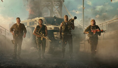 Zac Efron és csapata a Battlefield 6 élőszereplős trailerében (kép forrása: Battlefield YT)