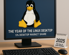 A Linux eléri az 5%-os részesedést az asztali operációs rendszerek piacán, ami a fogyasztók és a játékosok körében növekvő elfogadottságot jelez. (A kép a ChatGPT segítségével készült)