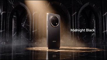 Az Honor X9e Pro Midnight Black színben.
