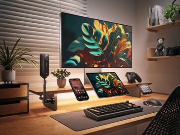 Intelligens LED-monitorállvány kiegészítőkkel.