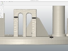 A Scanbench 6 mm-es és 7 mm-es oldalainak mérése a QuickSurface programban