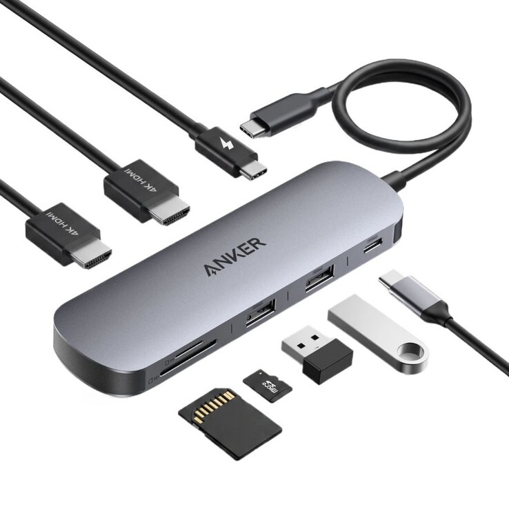 Az Anker Nano USB-C Hub (8 az 1-ben, kettős kijelző)