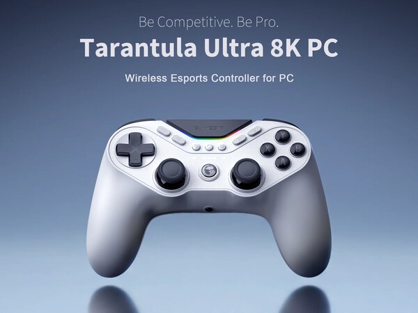 A GameSir Tarantula Ultra 8K PC USB-C és 2,4 GHz-es vezeték nélküli kapcsolaton keresztül csatlakozik.