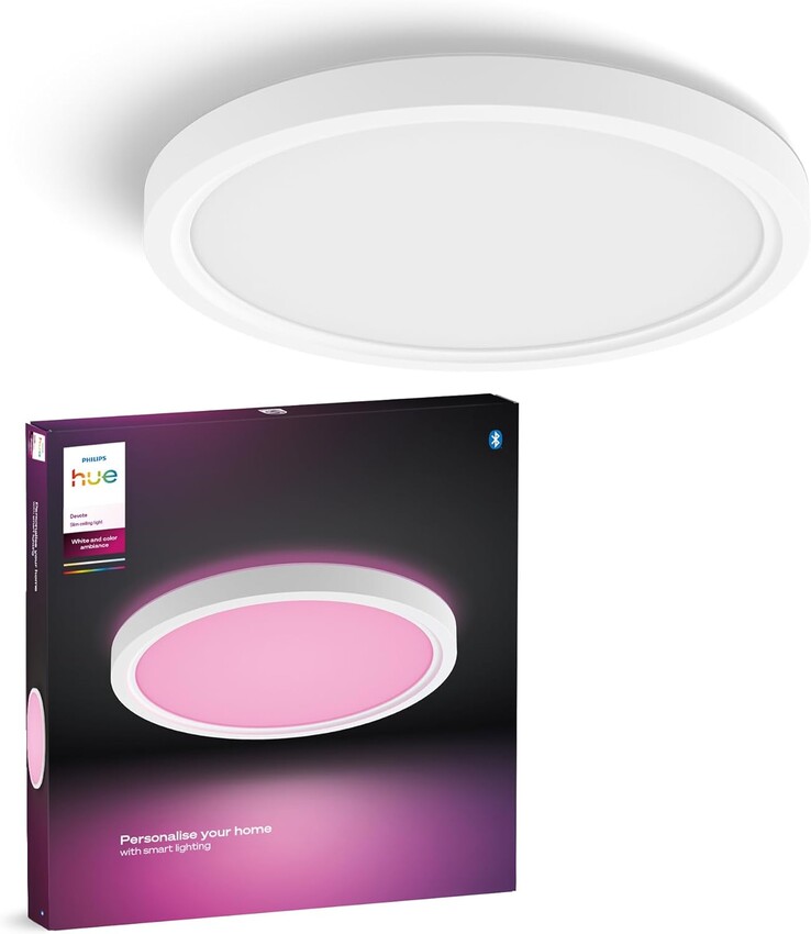 A Philips Hue Devote mennyezeti lámpa. (Kép forrása: Philips Hue)
