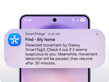 A Samsung SmartTag 3 helyértesítése.