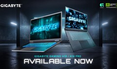 A Gigabyte Gaming A16 PRO és Gaming A18 laptopok (Kép forrása: Gigabyte)