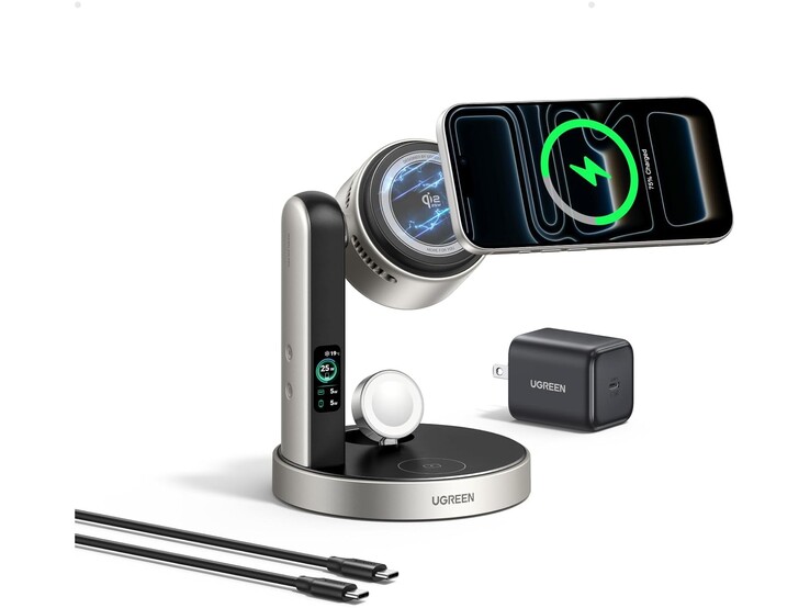 A töltőállomáshoz adapter és USB-C kábel tartozik