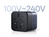 Az Ugreen X575 töltő széles feszültségtartományban kompatibilis. A képen: egy promóciós kép, amely az adapter alját mutatja.