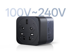 Az Ugreen X575 töltő széles feszültségtartományban kompatibilis. A képen: egy promóciós kép, amely az adapter alját mutatja.