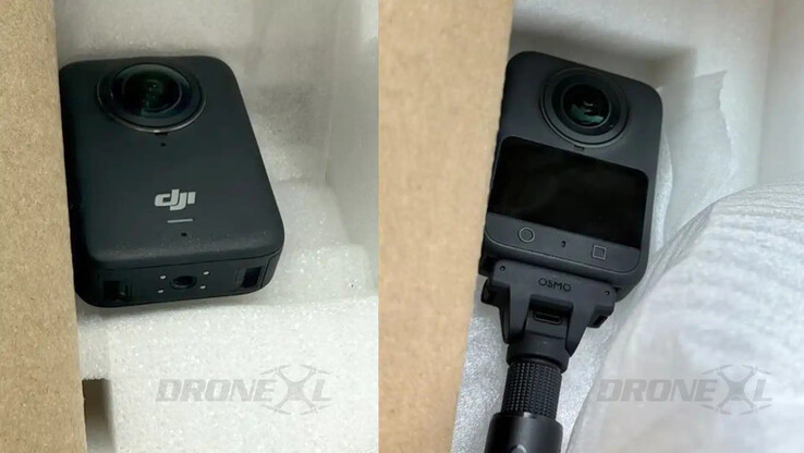 A kiskereskedelmi DJI Osmo 360 egységeket már kiszúrták. (Kép forrása: via DroneXL)