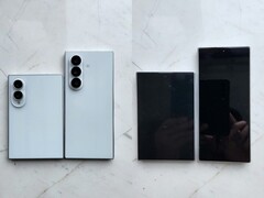 Állítólag kiszivárgott képek a Galaxy -es Z Fold 8-ról (a szélesebb változat) és a Fold 8 Ultra-ról.
