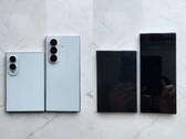 Állítólag kiszivárgott képek a Galaxy -es Z Fold 8-ról (a szélesebb változat) és a Fold 8 Ultra-ról.