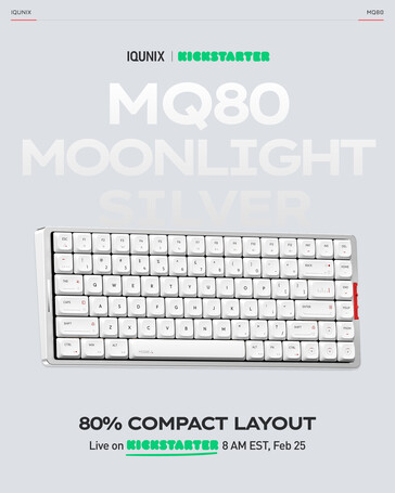 Iqunix MQ80 Moonlight színösszeállításban