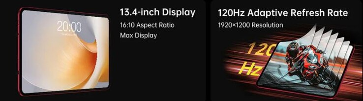 A nagyméretű Android táblagép 120 Hz-es képernyővel rendelkezik (Kép forrása: Teclast)