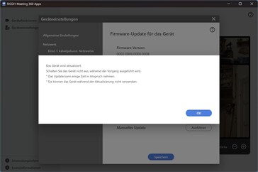 Ricoh alkalmazás: Firmware frissítés