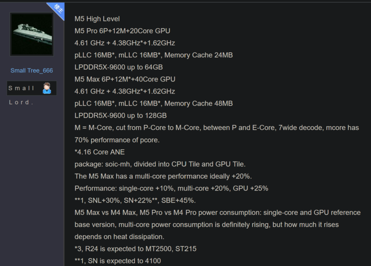 Apple M5 Pro és M5 Max műszaki adatok