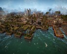 A Kaiserpunk egyik városát ábrázoló kép; a játék jelenleg 50%-os kedvezménnyel kapható a Steamen.