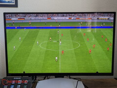 A P3 kijelzőn a FIFA játékban kissé hiányzik a színtelítettség