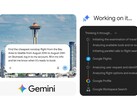 A Gemini Spark feldolgozza a repülőjegy-keresést a Chrome-ban, és elindítja a foglalást