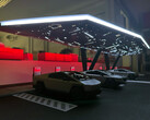 A Tesla egy futurisztikus Cyber Canopy Supercharger állomás kialakítását tervezi. (Kép forrása: Max de Zegher/X)