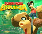Donkey Kong Bananza artwork, melyen Donkey Kong és Pauline látható a logóval (Kép forrása: Nintendo of America szerkesztéssel)
