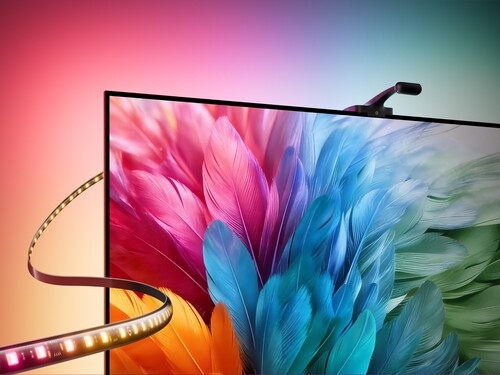 Govee TV háttérvilágítás 3 LED-es fényszalag látható