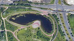 GNSS próbaút: tó