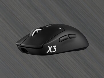 A Logitech G Pro X3 Superstrike játékegér oldalnézete