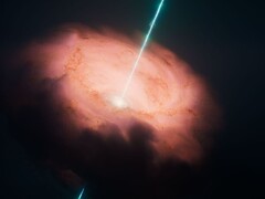 A Circinus galaxis magját ábrázoló koncepcionális kép (Kép forrása: NASA, ESA, CSA és STScI)