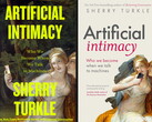 Az Artificial Intimacy című könyv két különböző elülső borítója