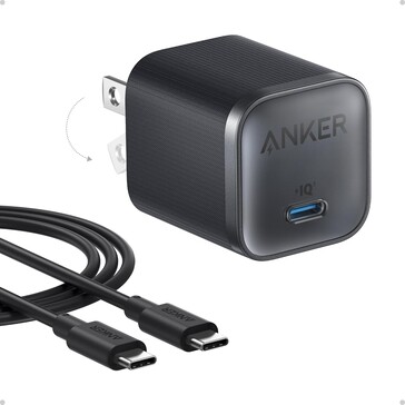 Az Anker Nano Charger (45W) USB-C kábellel érkezik. (Kép forrása: Anker)