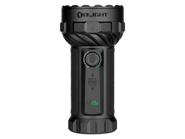 Az Olight Marauder 3 rendelkezik egy akkumulátorállapot-kijelzővel, amely jelzi a fennmaradó üzemidőt.