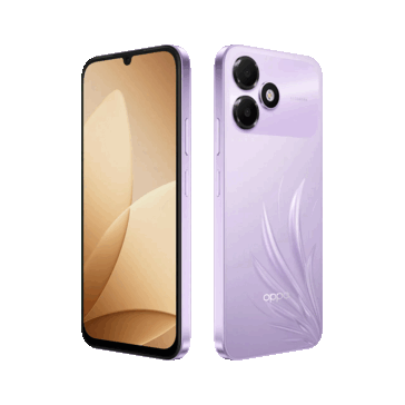Az Oppo K14 Lite „Feather Purple” színben.