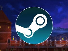 A Yes, Your Grace című játékot és a Steam logót ábrázoló kép fehér háttéren.