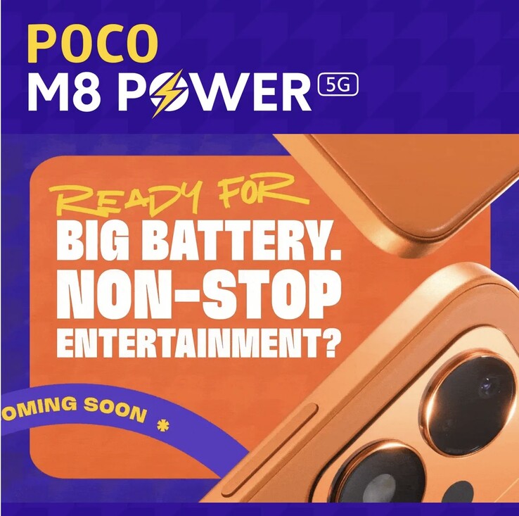A Poco M8 Power 5G narancssárga kivitelben került bemutatásra