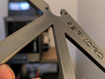 Közelkép a RepRack rögzítő rendszerről.