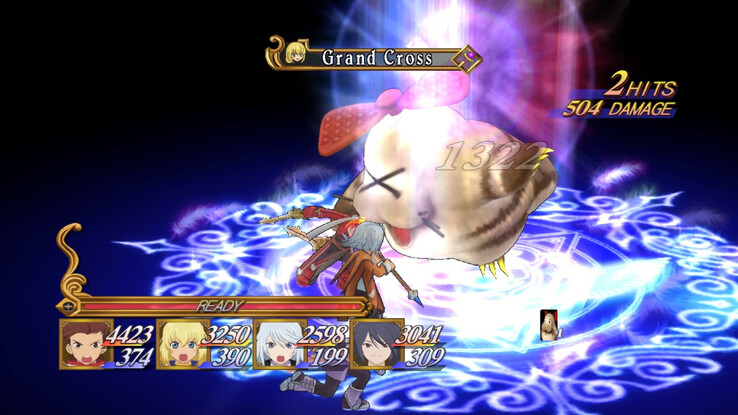 Egy játékbeli képernyőkép a Tales of Vesperia című játékból.