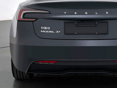 Az új Tesla Model 3+ változat jelvénye. (Kép forrása: MIIT)