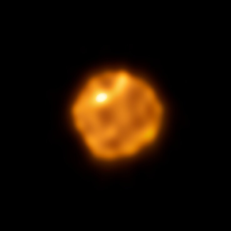 Az ALMA által készített, a Betelgeuse-t ábrázoló felvétel.