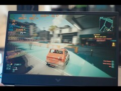 Cyberpunk 2077 játékmenet HP Victuson RTX 5050 GPU-val 1080p közepes beállítások mellett (Kép forrása: Dawid Does Tech Stuff/YouTube)