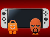 A Nintendo Switch a képen a 3DS eShop táskával és Mii Matt-tel az elején (Kép forrása: Creative commons/Nintendo)
