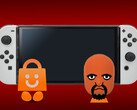 A Nintendo Switch a képen a 3DS eShop táskával és Mii Matt-tel az elején (Kép forrása: Creative commons/Nintendo)