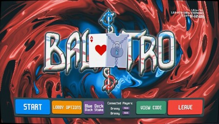 A képen: A BalatroMultiplayer jelenlegi verziójának lobby menüje (Kép forrása: BalatroMultiplayer): Mod szerzők: Virtualized, TGMM, fejlesztő: Localthunk