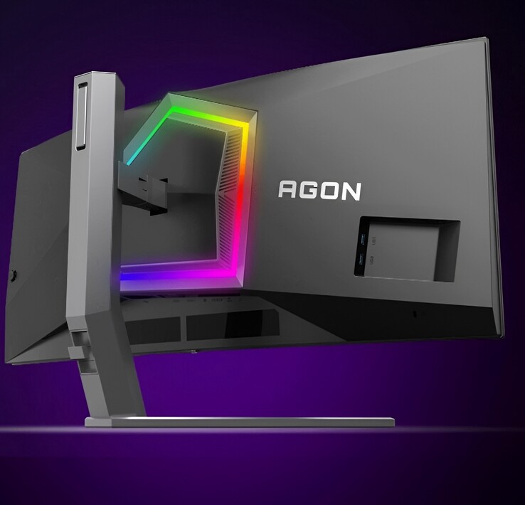 Az Agon Pro játékmonitor RGB világítással rendelkezik.