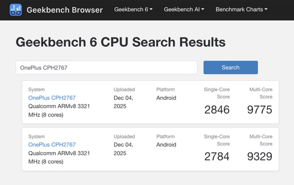 (Kép forrása: Geekbench)